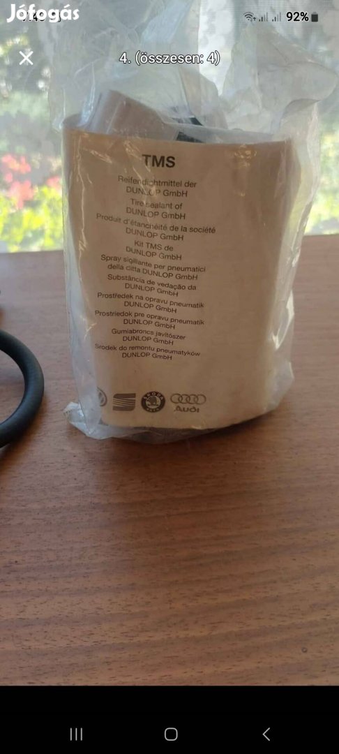 Audi-Vw csoport gyári kerékjavitó szett,kompresszor.