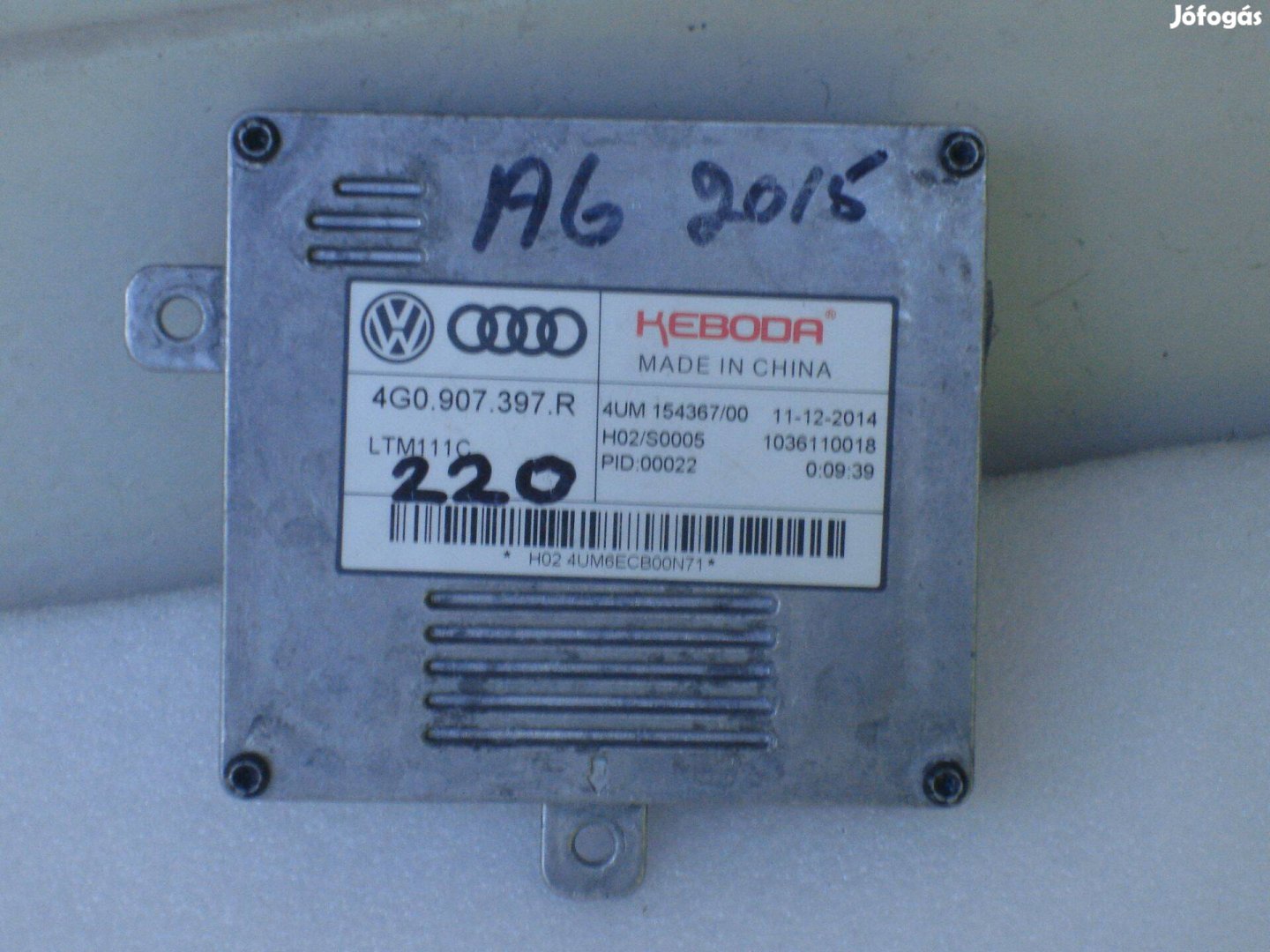 Audi Xenon Fényszóró Vezérlő Modul 4G0907397R 2008-tól