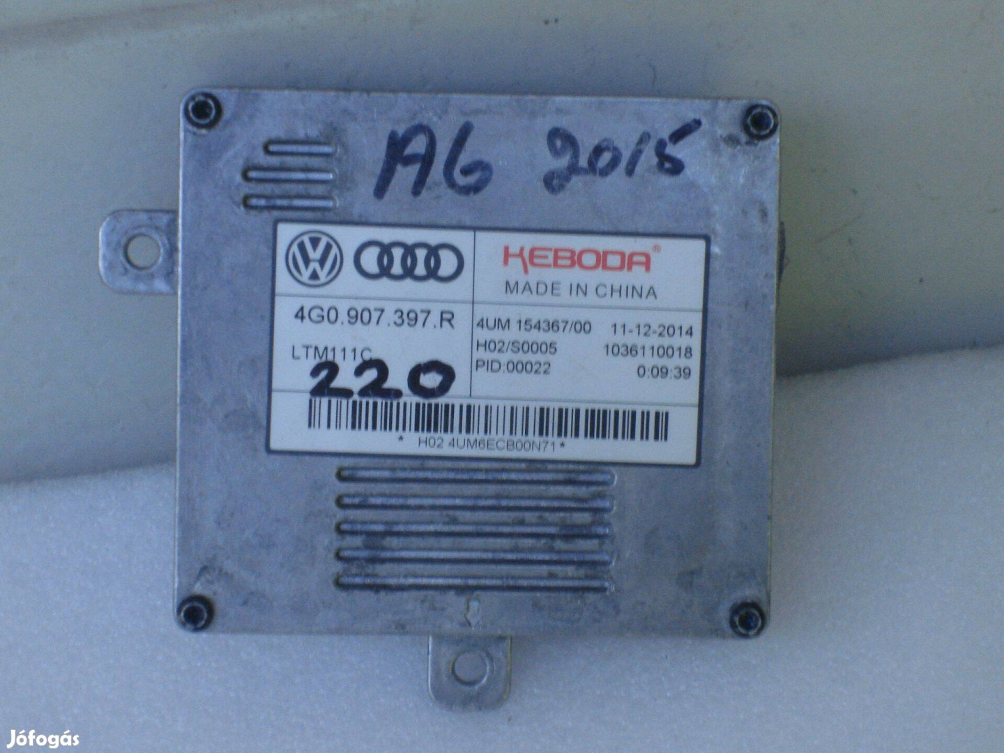 Audi Xenon Fényszóró Vezérlő Modul 4G0907397R 2008-tól
