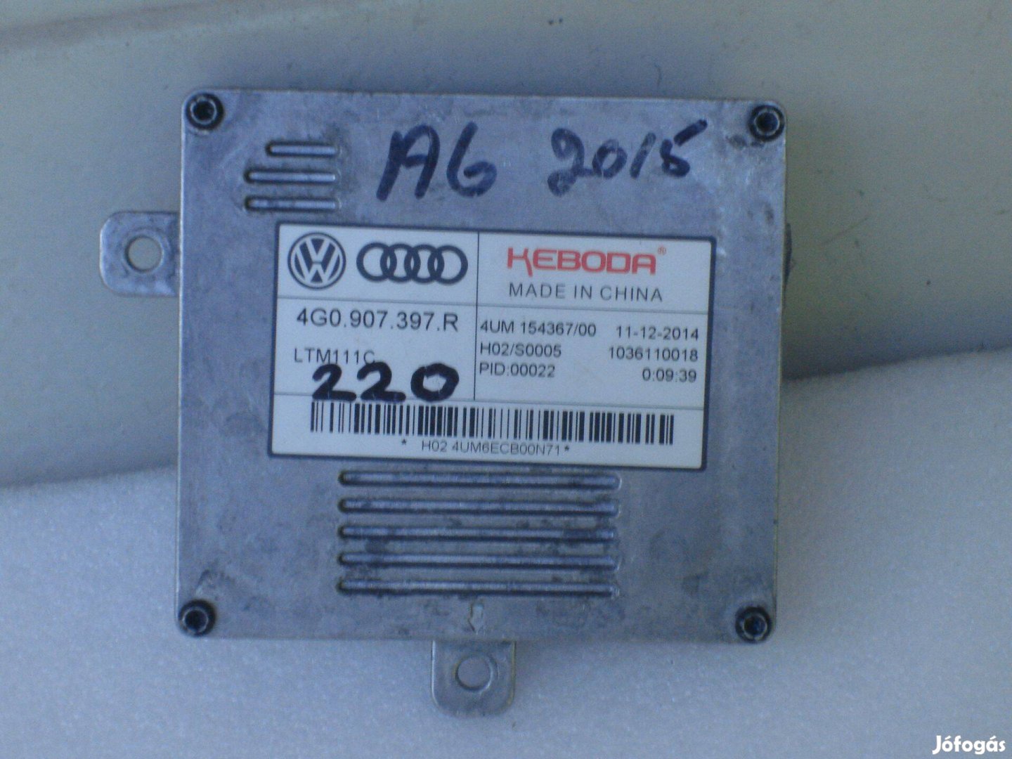 Audi Xenon Fényszóró Vezérlő Modul 4G0907397R 2008-tól