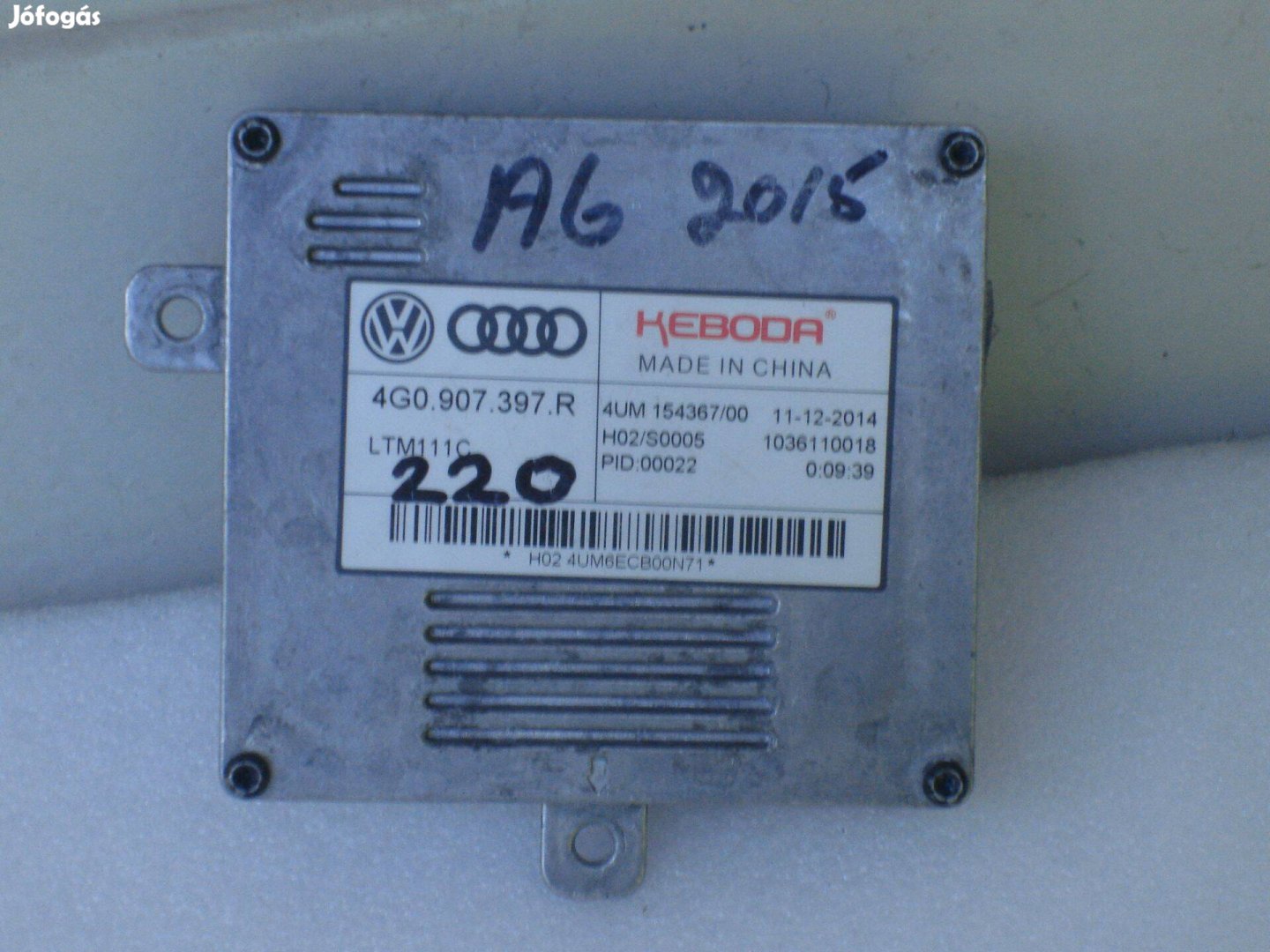 Audi Xenon Fényszóró Vezérlő Modul 4G0907397R 2008-tól