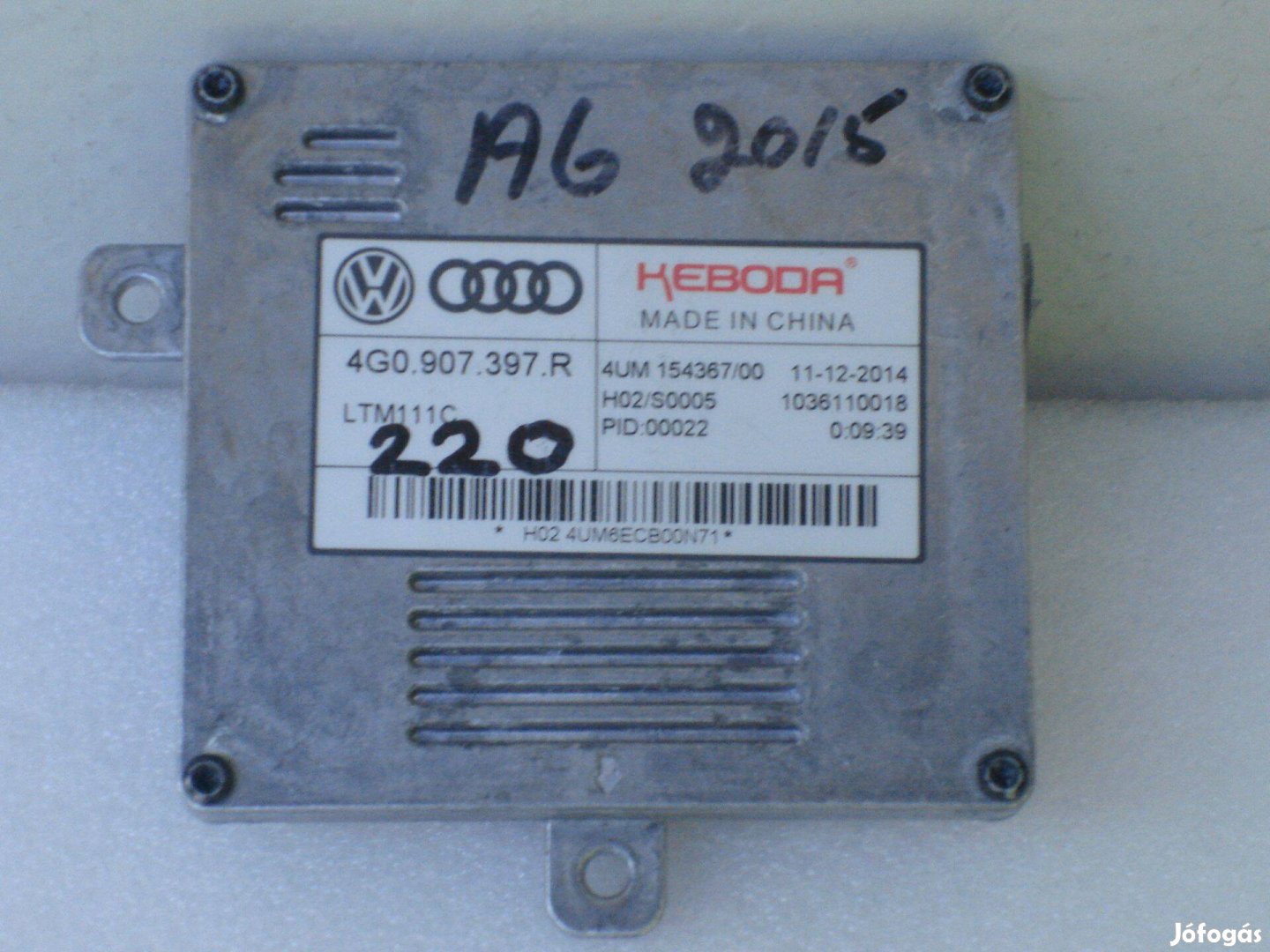 Audi Xenon Fényszóró Vezérlő Modul 4G0907397R 2008-tól