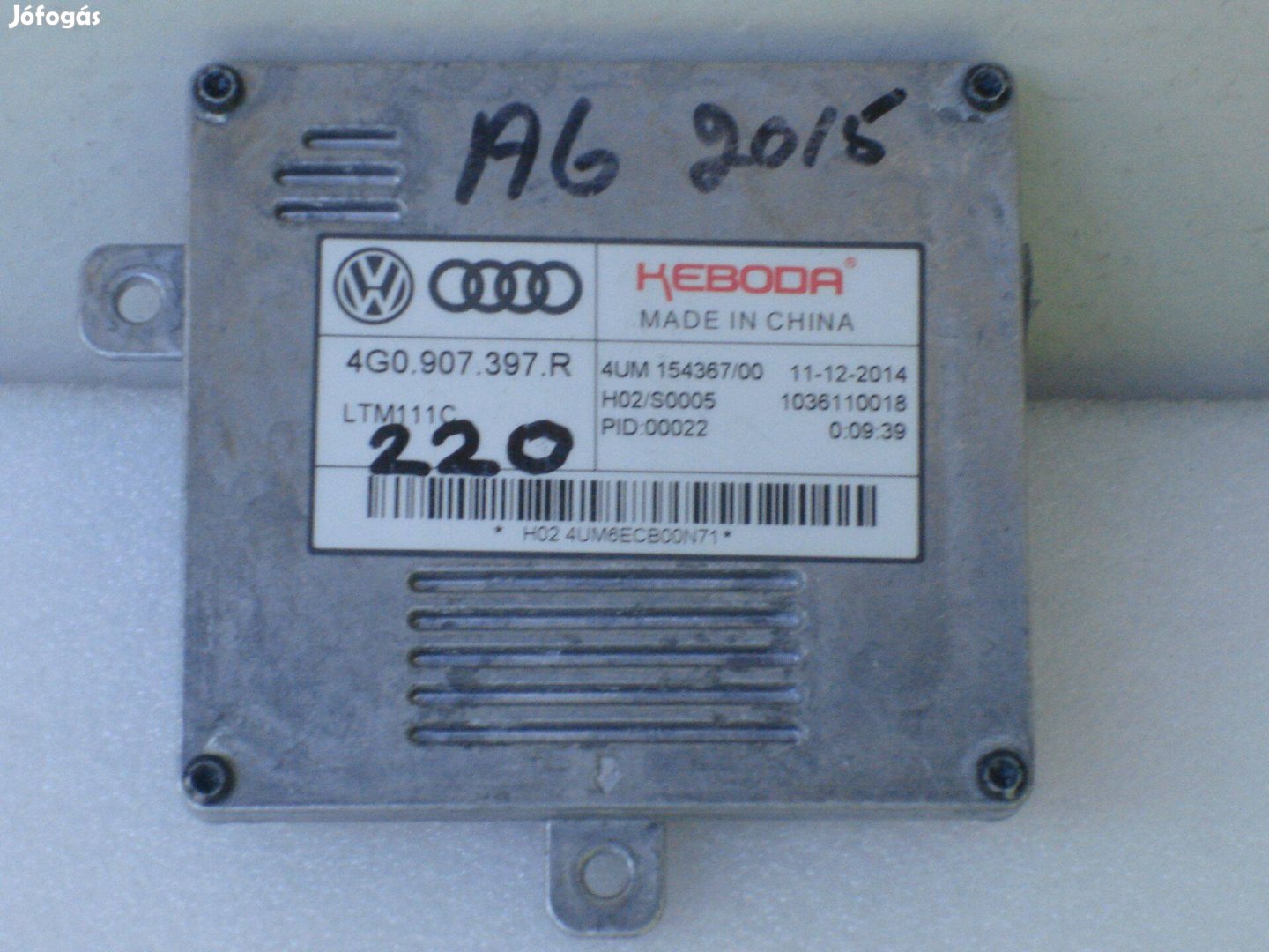 Audi Xenon Fényszóró Vezérlő Modul 4G0907397R 2008-tól