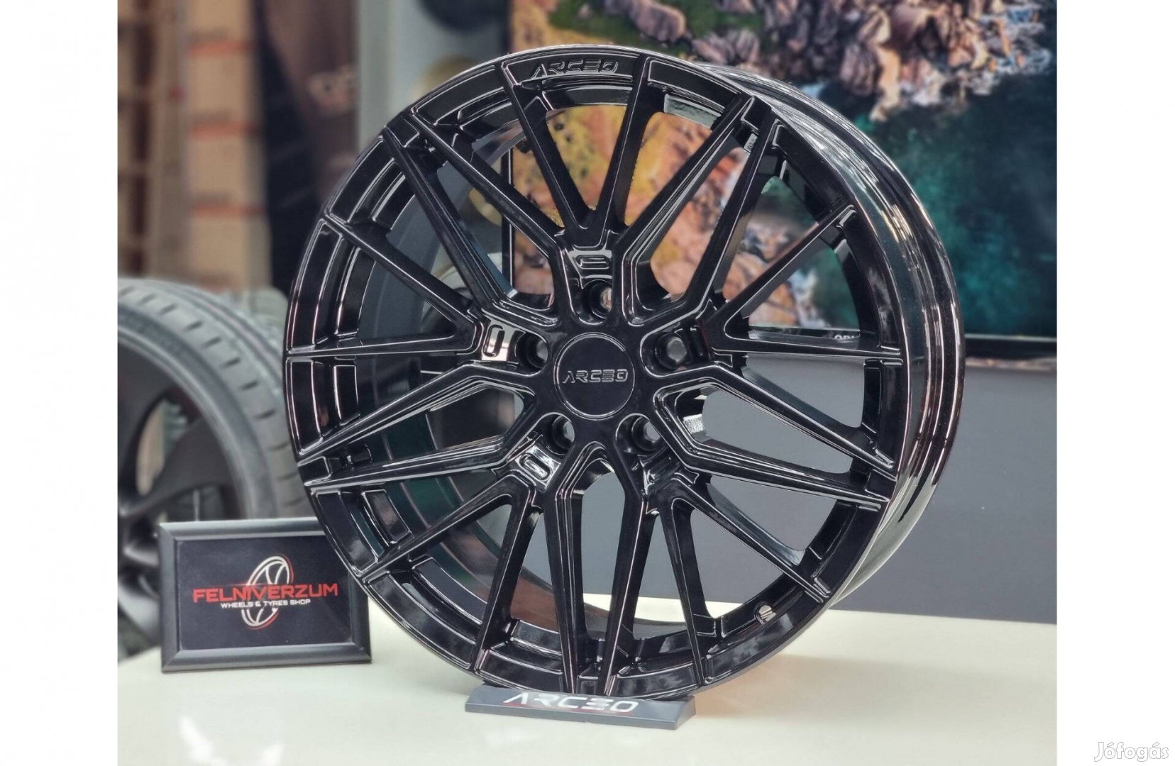 Audi, BMW, Mercedes, VW, Arceo Sevila 18 col alufelni Új fekete 5x112