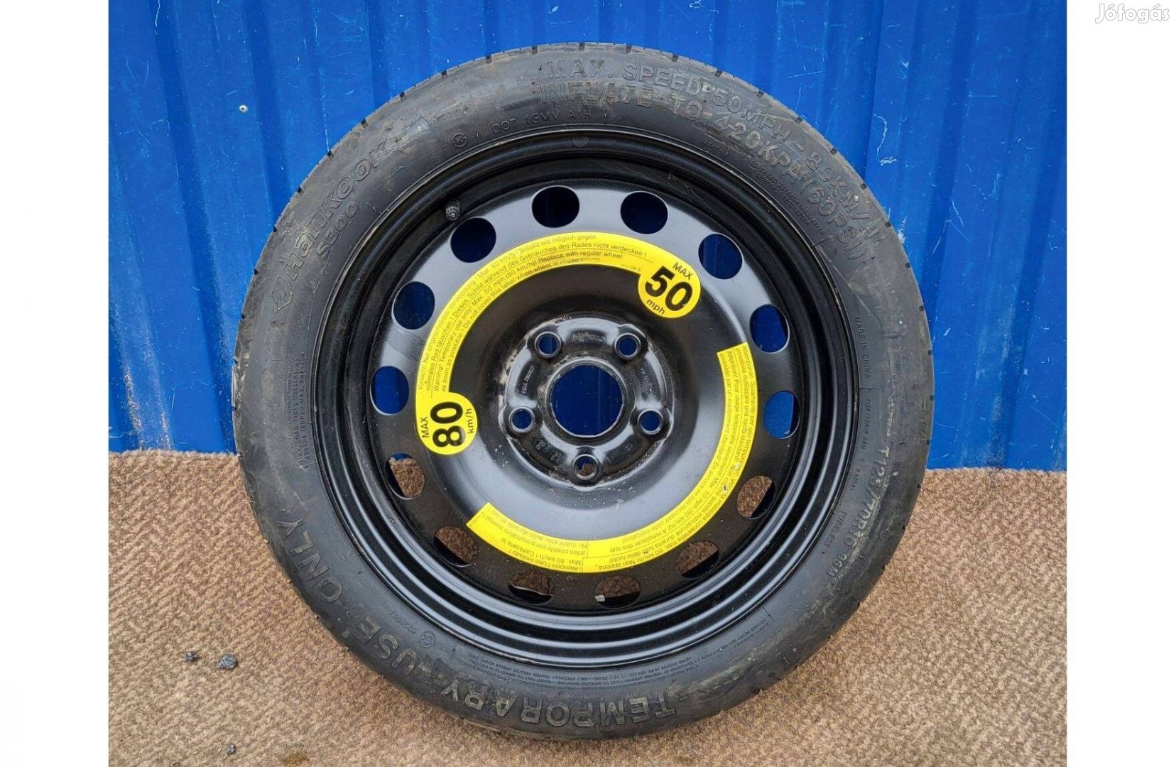 Audi, Golf, Seat, Touran, Skoda 16 16" mankókerék 125/70R16 5x112