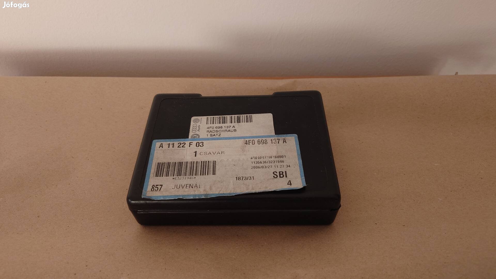 Audi, VW gyári kerékőr, biztonsági kerékcsavar, 