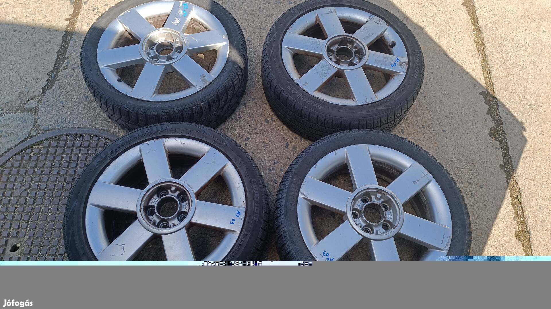 Audi a2 5x100 16" alufelni garnitúra felni