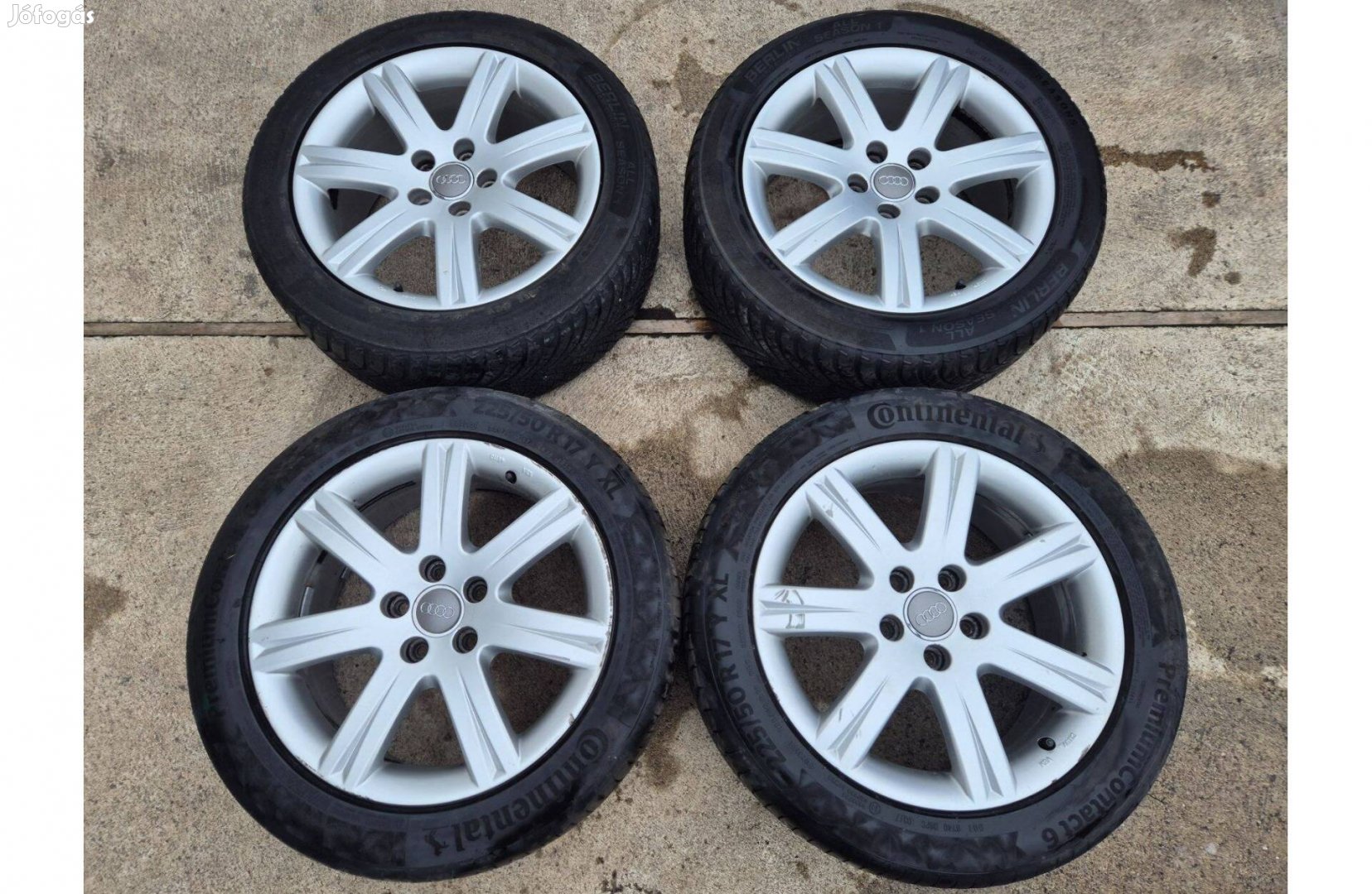 Audi a6 gyári 17" alufelni garnitura kerék 4f0071497666
