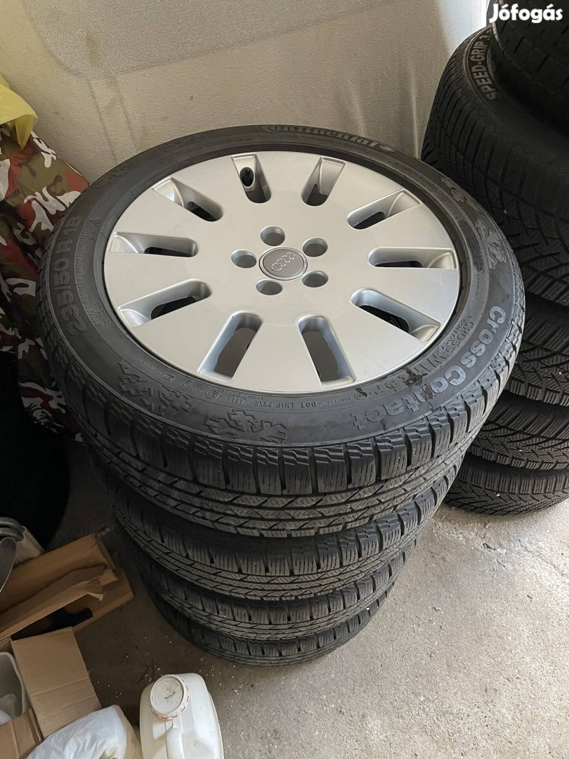 Audi a7 a8 5x112 235/50 R18 téli gumi alufelni