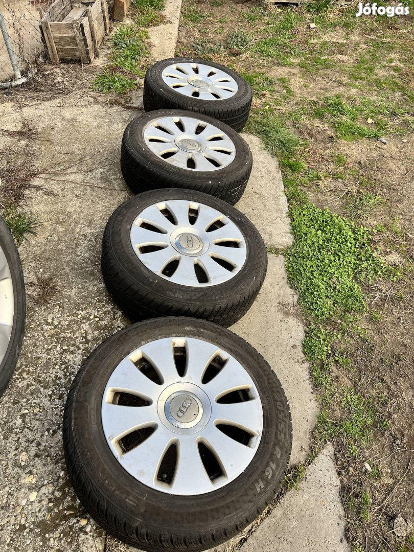 Audi alufelni R16 5x112 205/55 téligumi