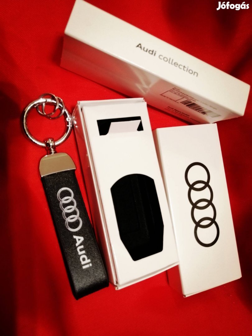 Audi bőr kulcstartó 