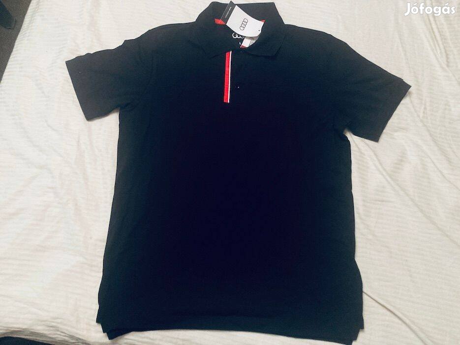 Audi gombos-galléros póló