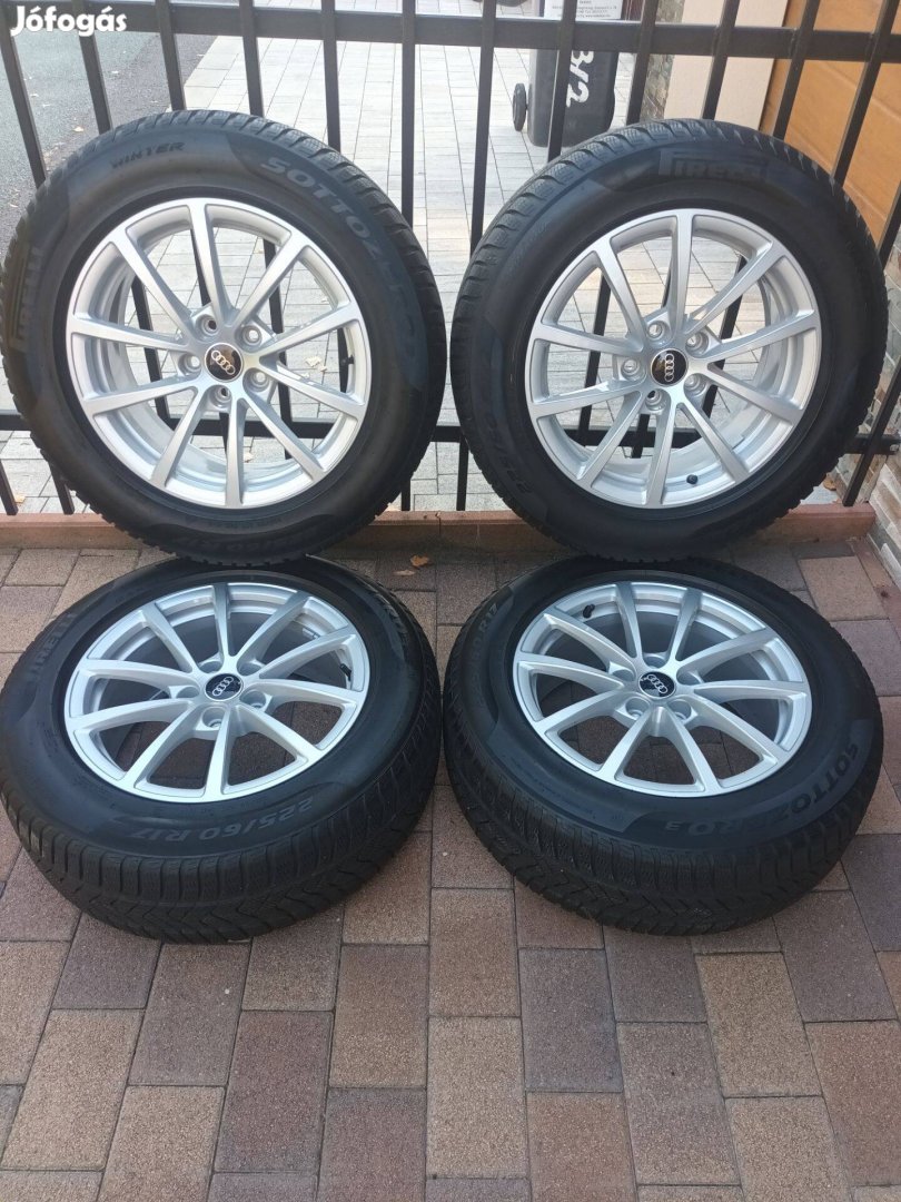 Audi gyári alufelni 225/60 r17 teli gumival