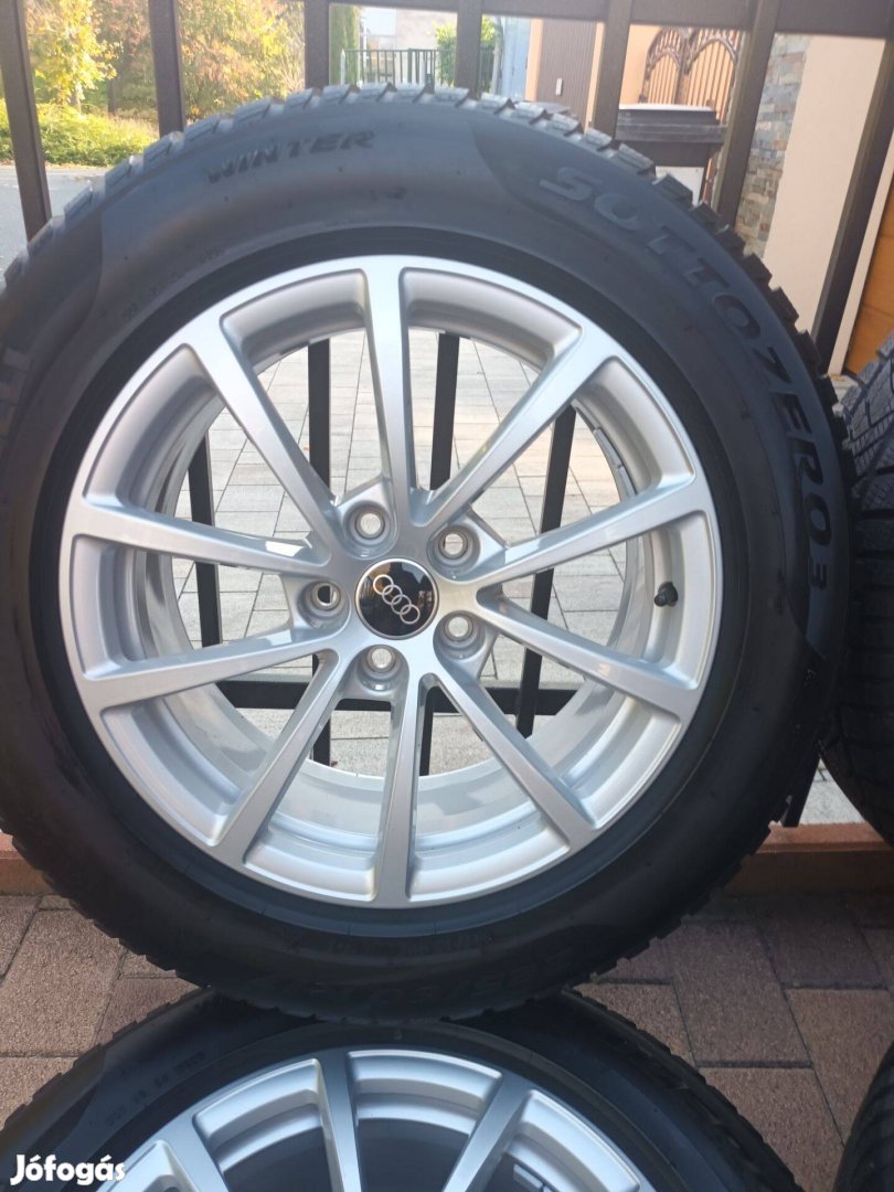 Audi gyári alufelni 225/60 r17 teli gumival