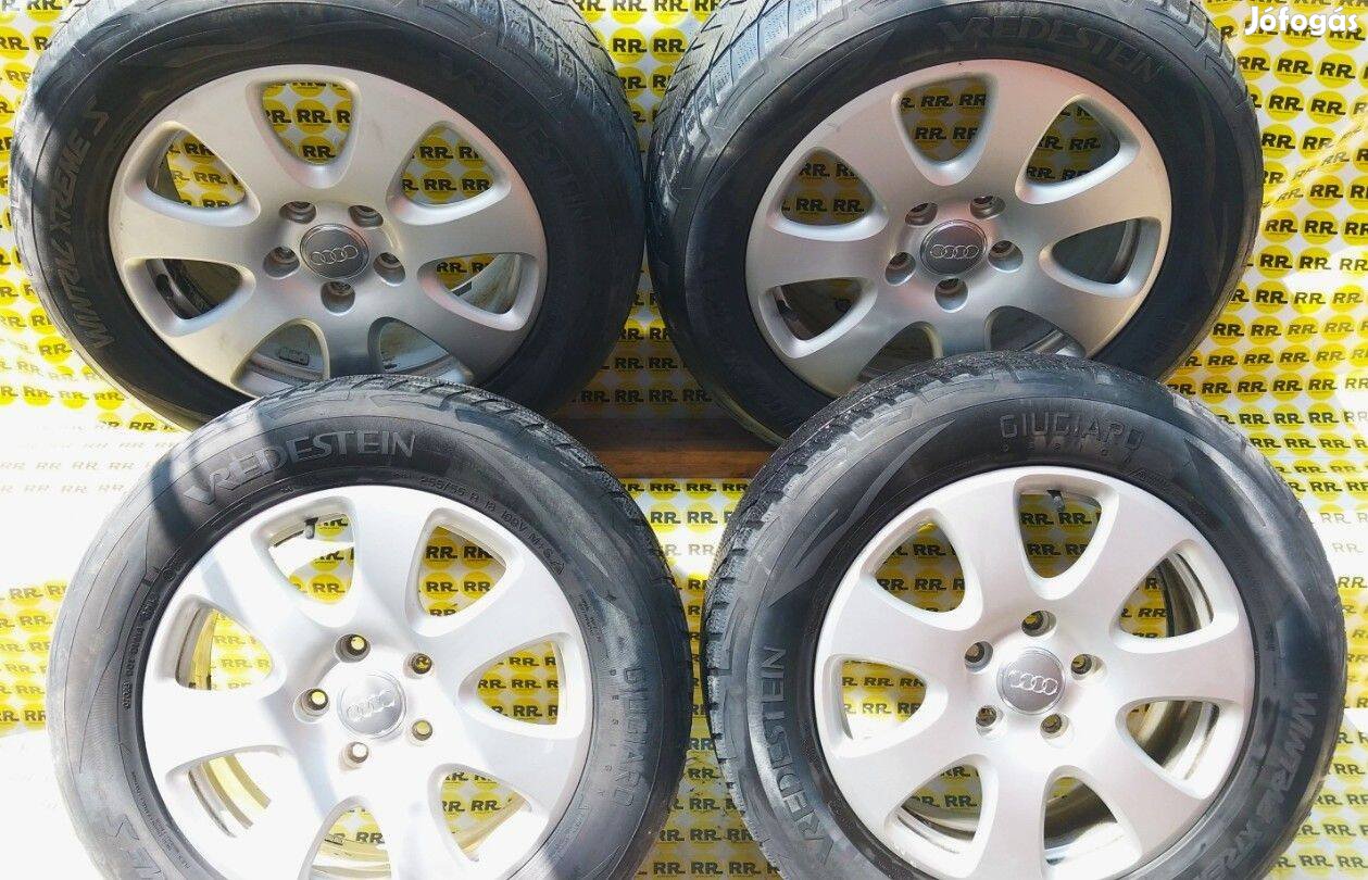Audi gyári alufelni garnitúra téli gumival szerelt! 4L0 601 025 E