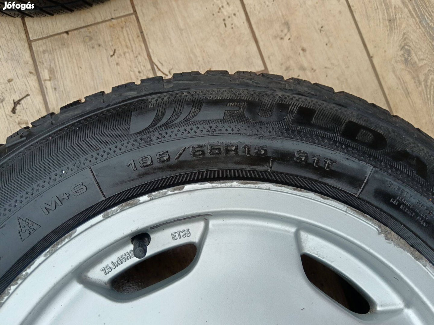 Audi gyári alufelni téli gumival eladó
