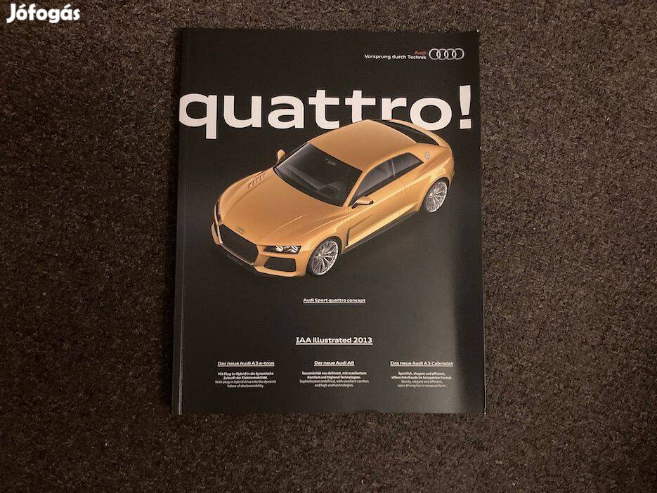 Audi quattro magazin, prospektus, katalógus