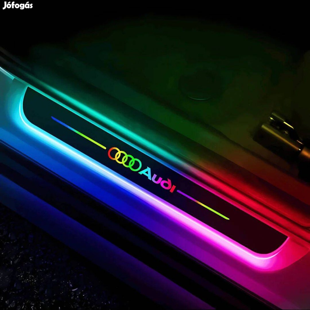 Audi színváltó RGB led vezeték nélküli küszöb sín -küszöbléc