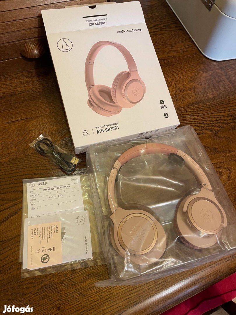Audio-Technica ATH-SR30BT PK új, prémium japán, Bluetooth
