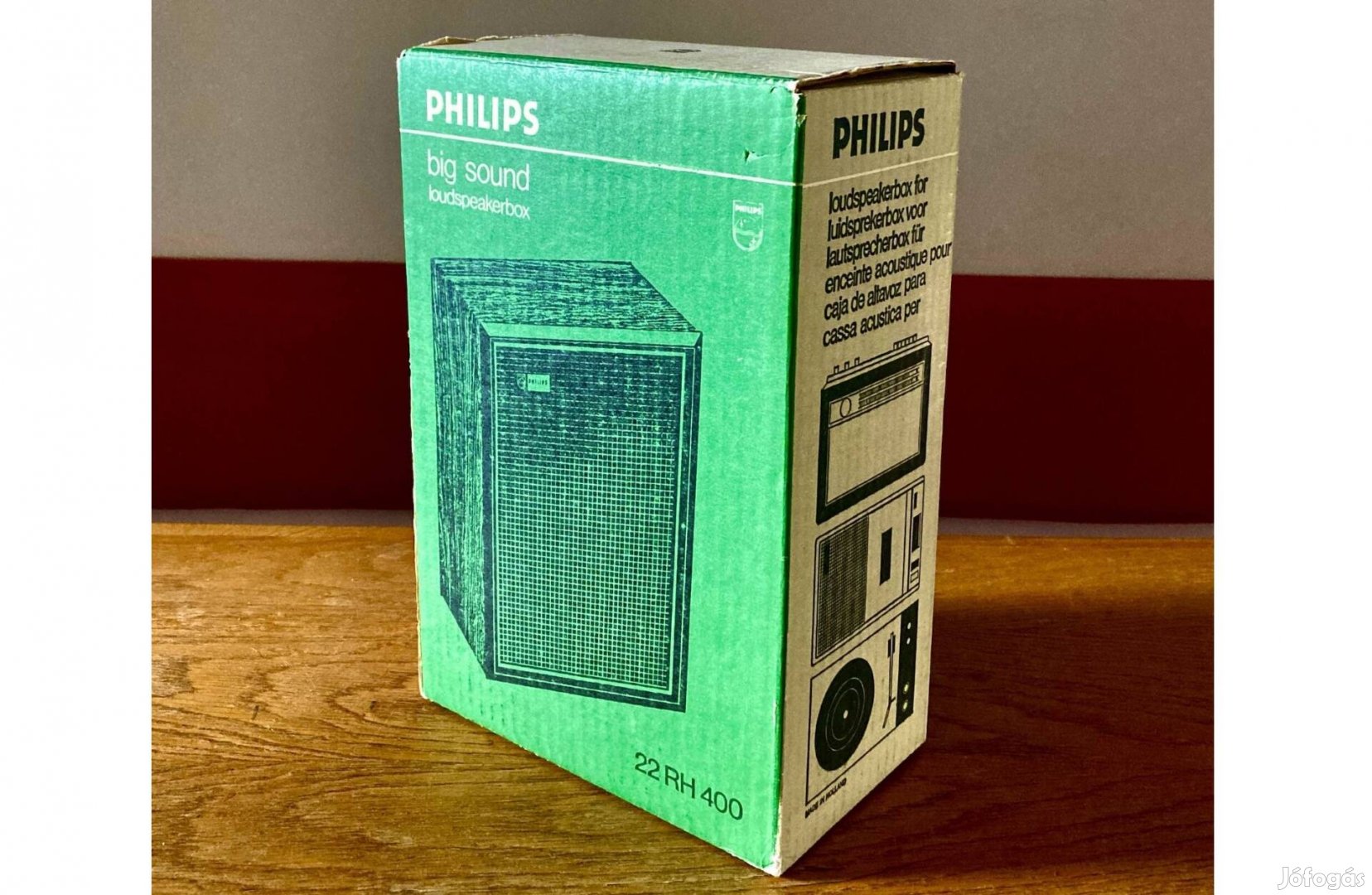 Audio az 1970-es évekből! Új Philips 22 RH 400 hangszóró