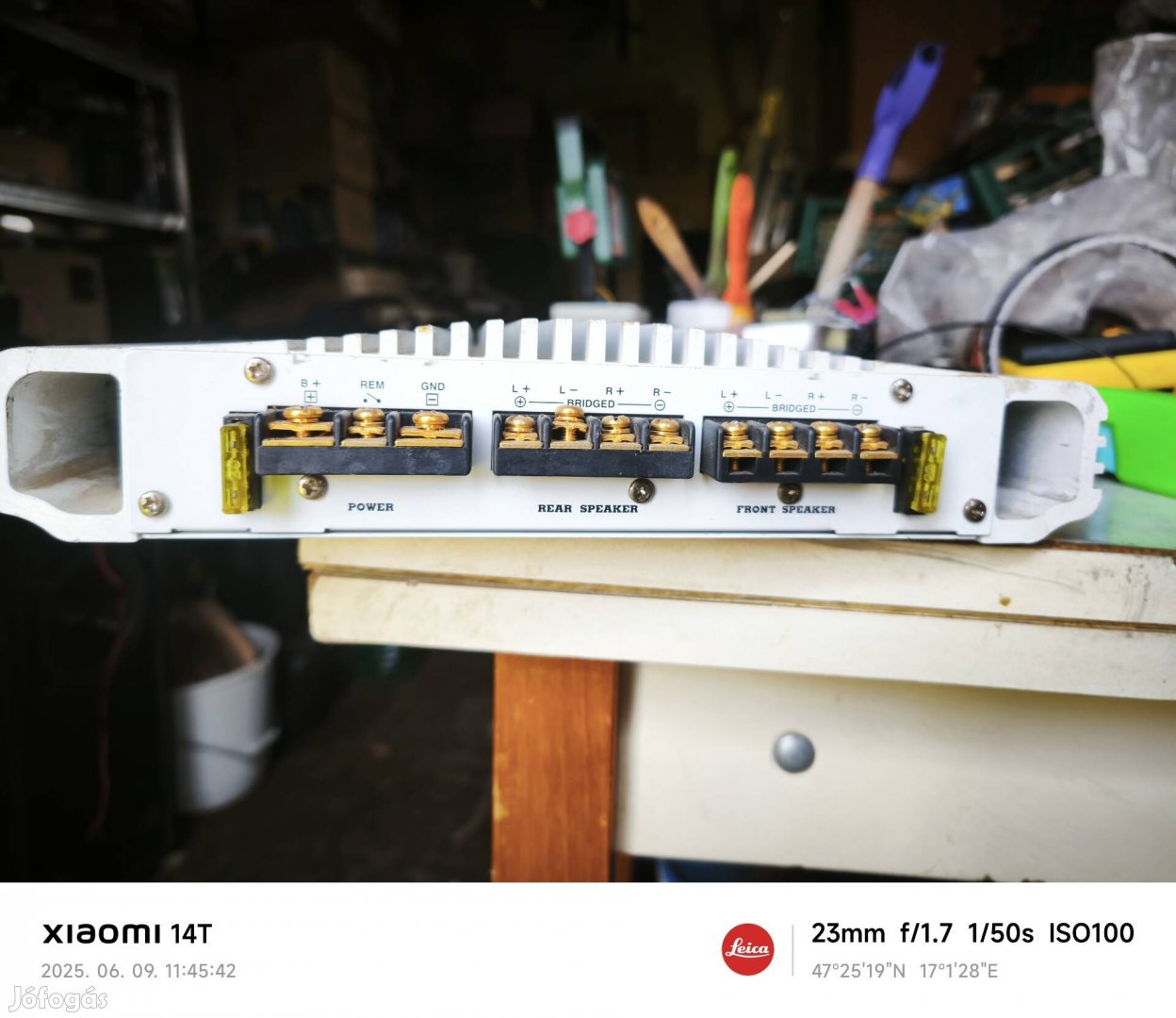 Audió bank 4x50 watt RMS autó erősítő 