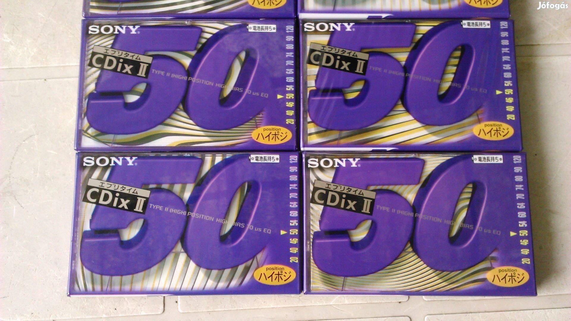 Audio kazetta Sony Cdixii 50 Japán belpiacos,Nagyon szép a fólia!