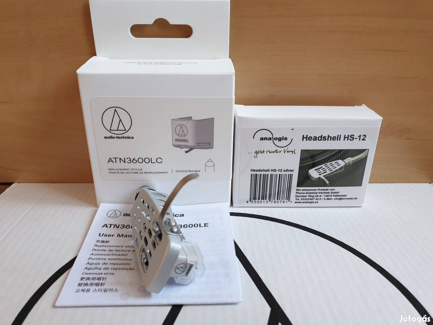 Audio-technica AT3600 LC+HS12 komplett lemezjátszó hangszedő szett Új