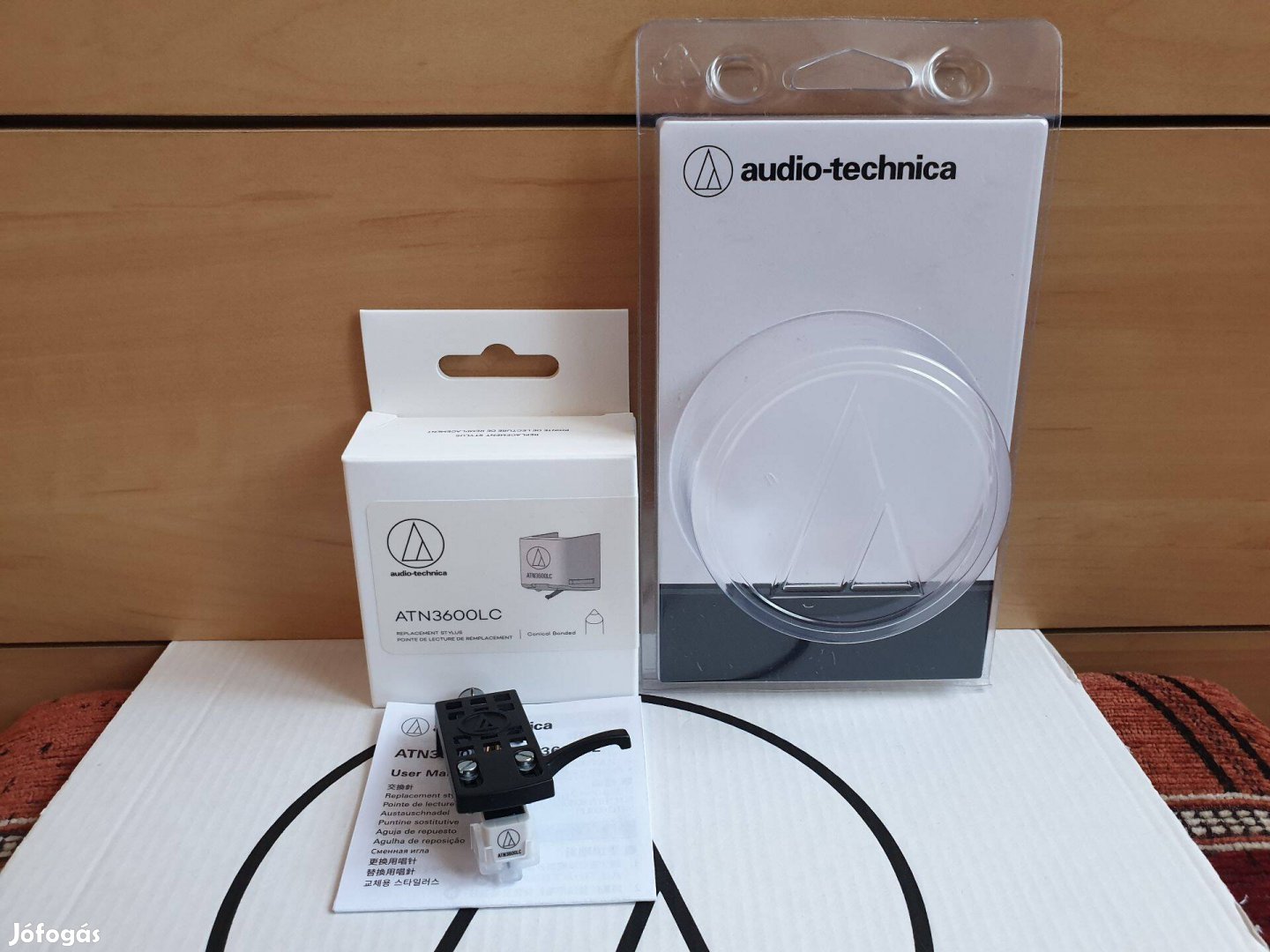 Audio-technica AT3600 LC + HS10BK komplett shell tű hangszedő szett Új