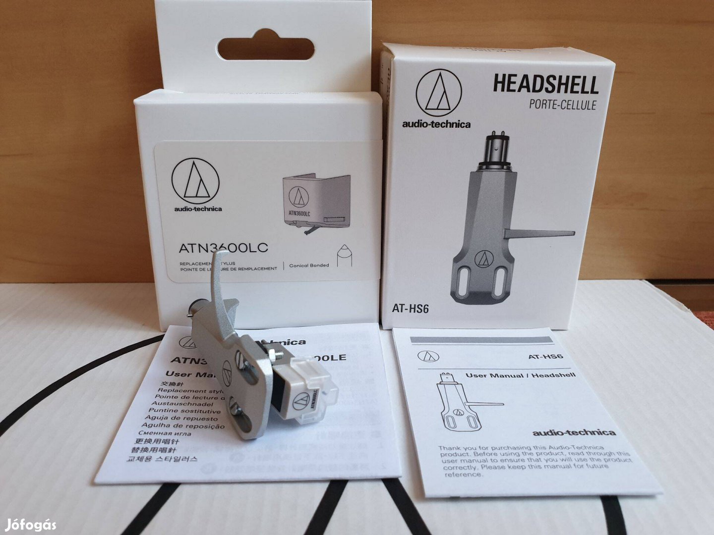 Audio-technica AT3600 LC + HS6SV komplett shell tű hangszedő szett Új