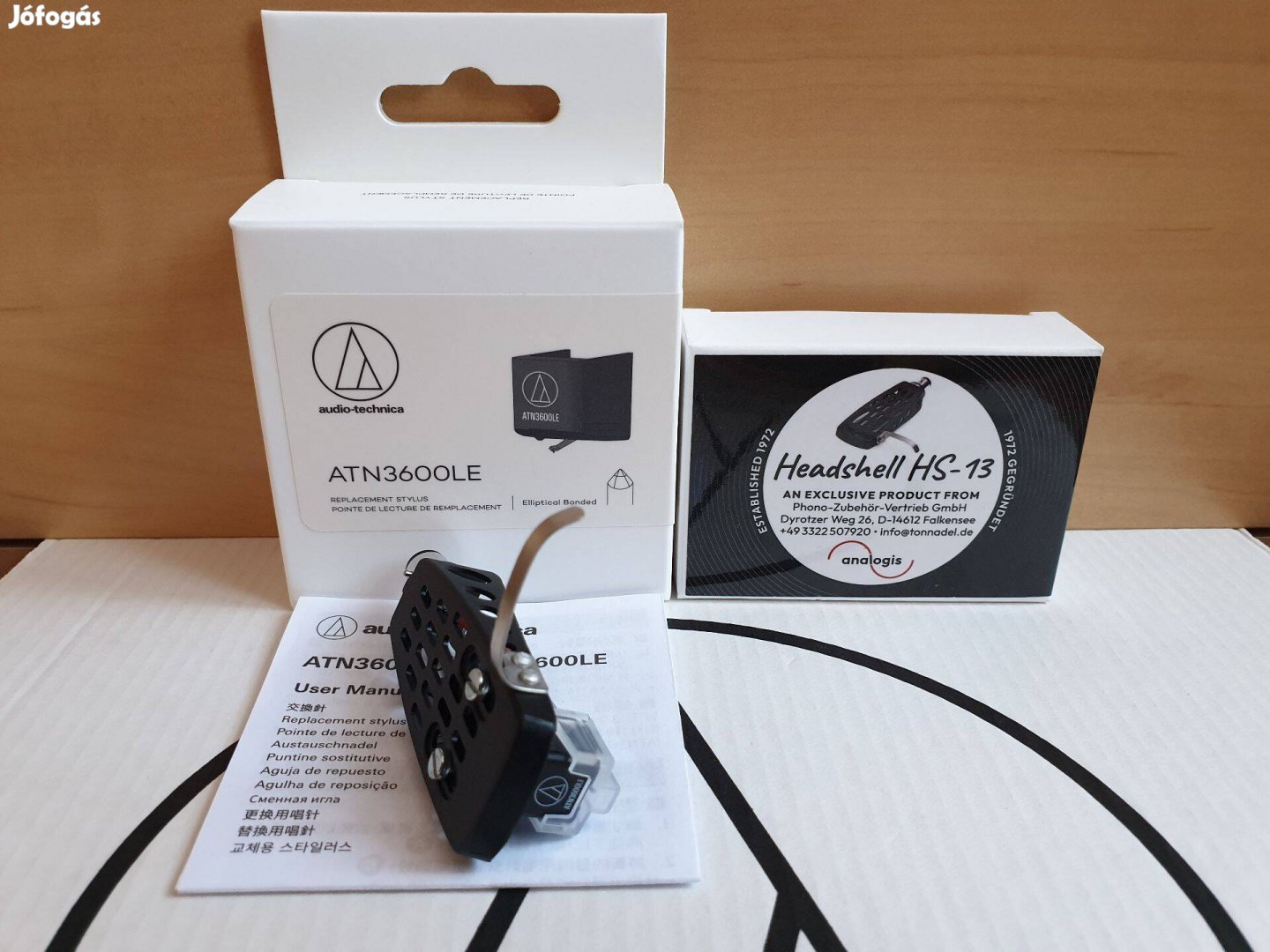 Audio-technica AT3600 LE Elliptikus + HS13 komplett hangszedő szett Új