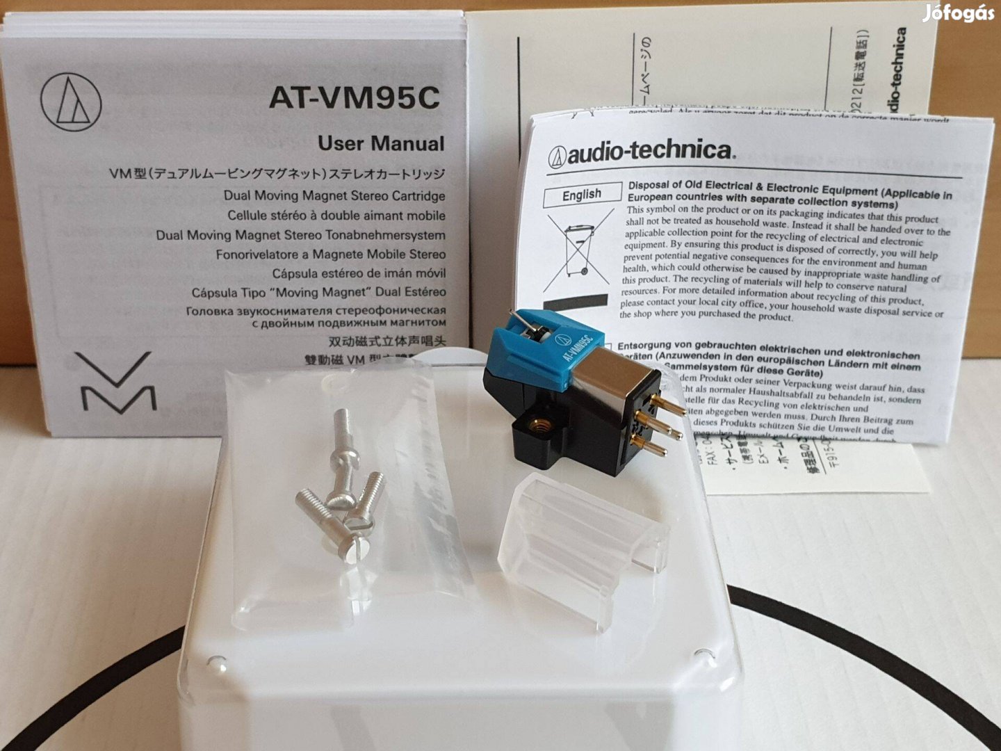 Audio-technica VM95C hangszedő tű lemezjátszó bakelit vinyl Új