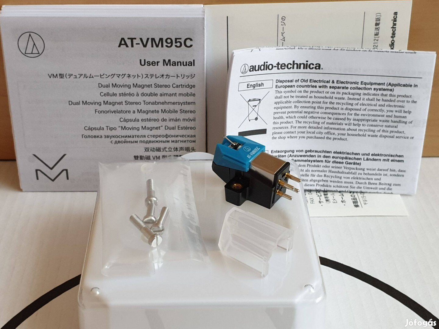 Audio-technica VM95C hangszedő tű lemezjátszó vinyl bakelit Új