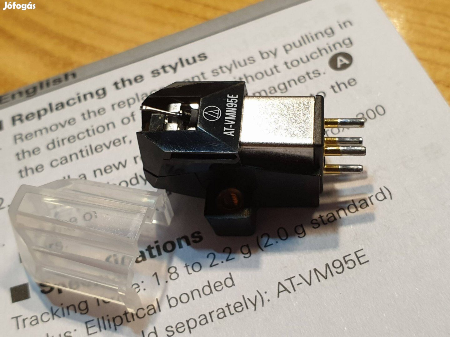 Audio-technica VM95E BK Fekete lemezjátszó hangszedő