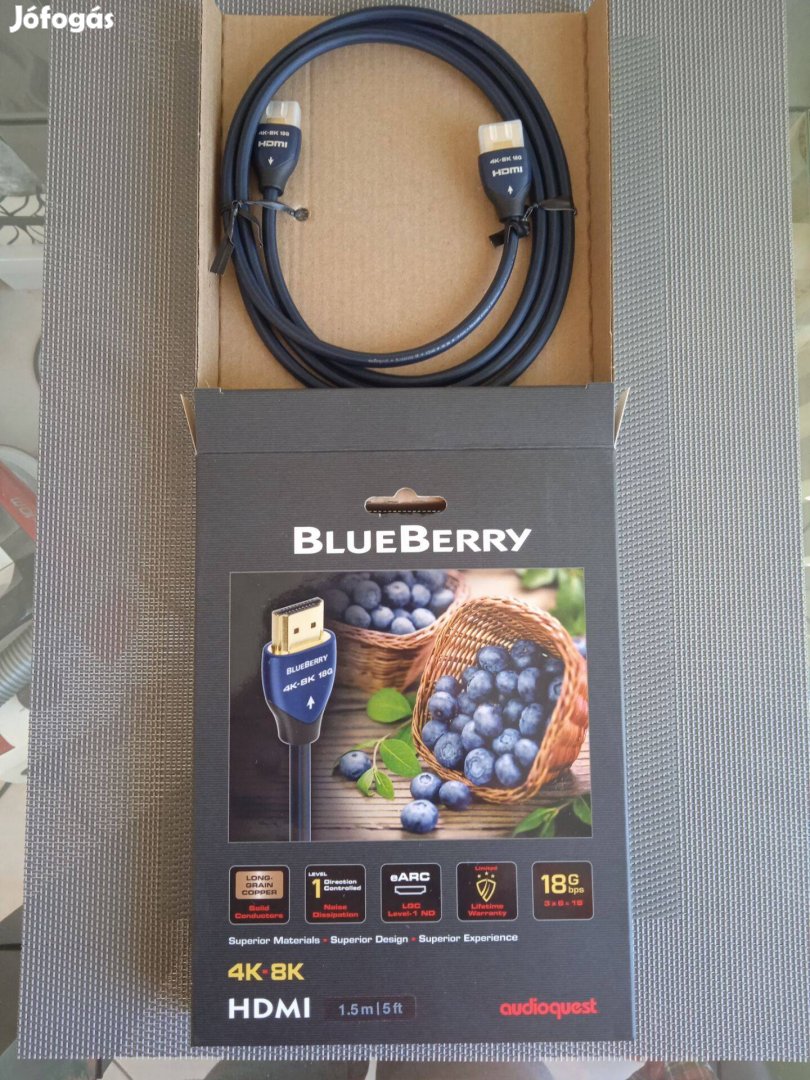 Audioquest Blueberry Hdmi kábel (új) 50%