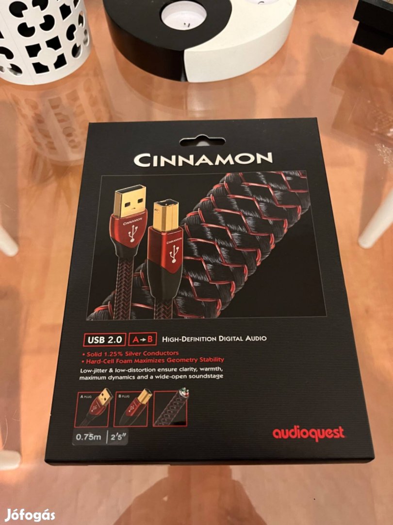 Audioquest Cinnamon USB A - B kábel , 0.75 méter