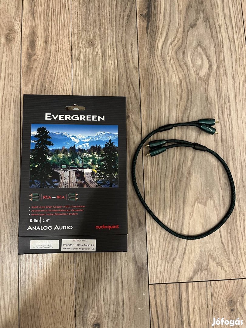 Audioquest Evergreen Analog RCA 0,6m eladó