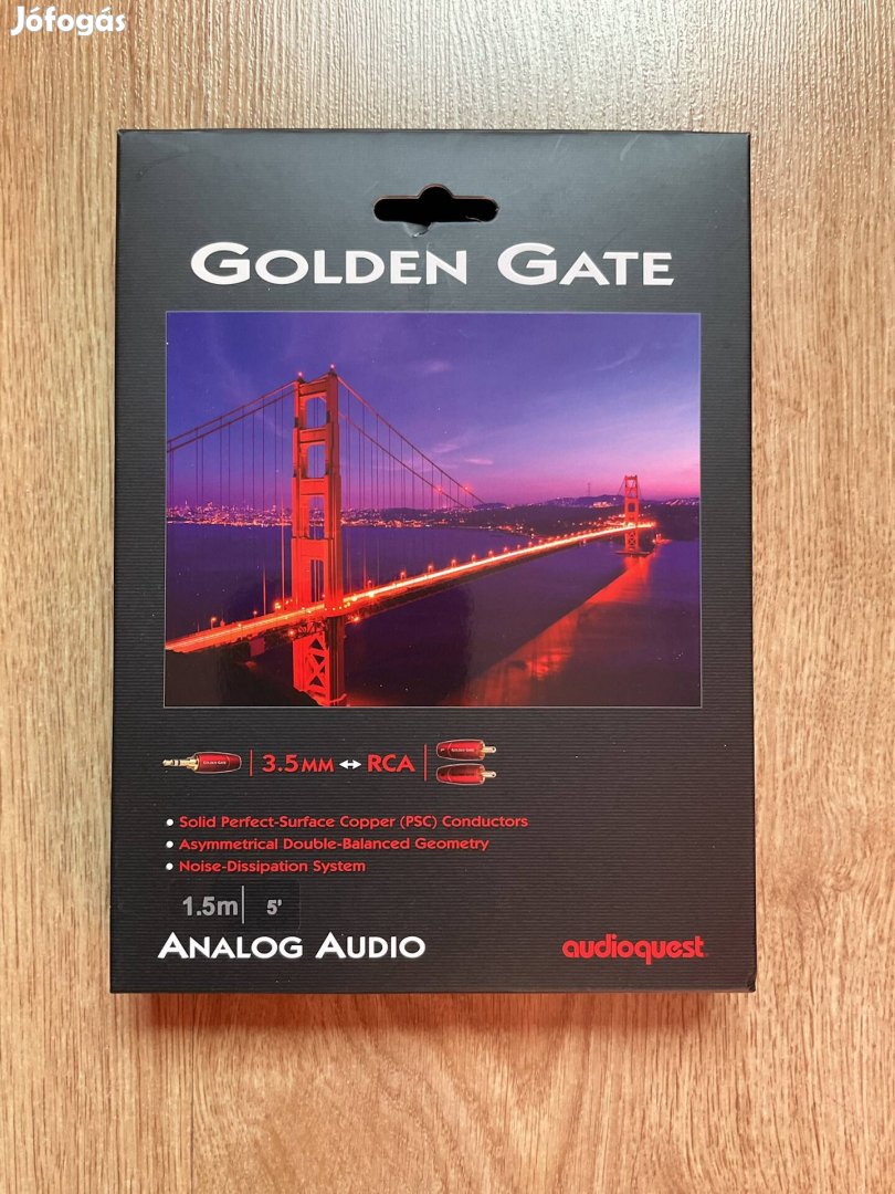 Audioquest Golden Gate 3,5mm jack-RCA kábel eladó