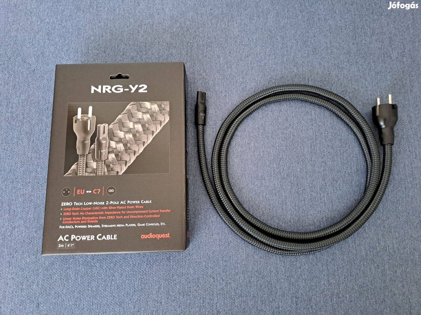 Audioquest Nrg-Y2 tápkábel, 2m