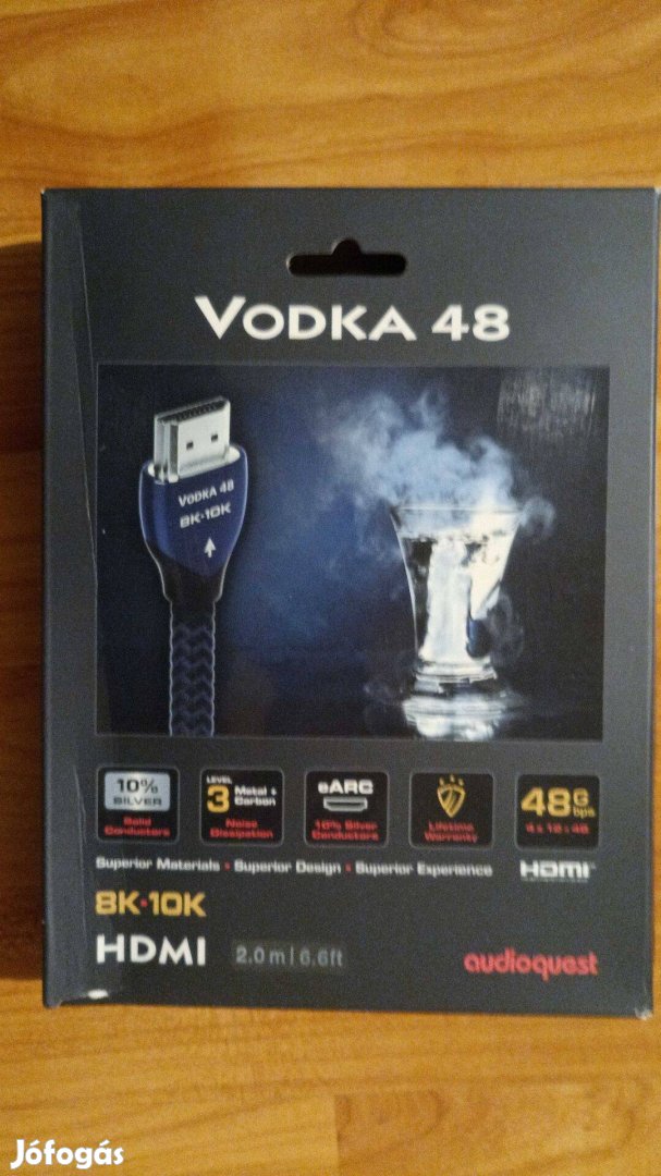 Audioquest Vodka 48 HDMI kábel másolat 2fm-es Új, 2db