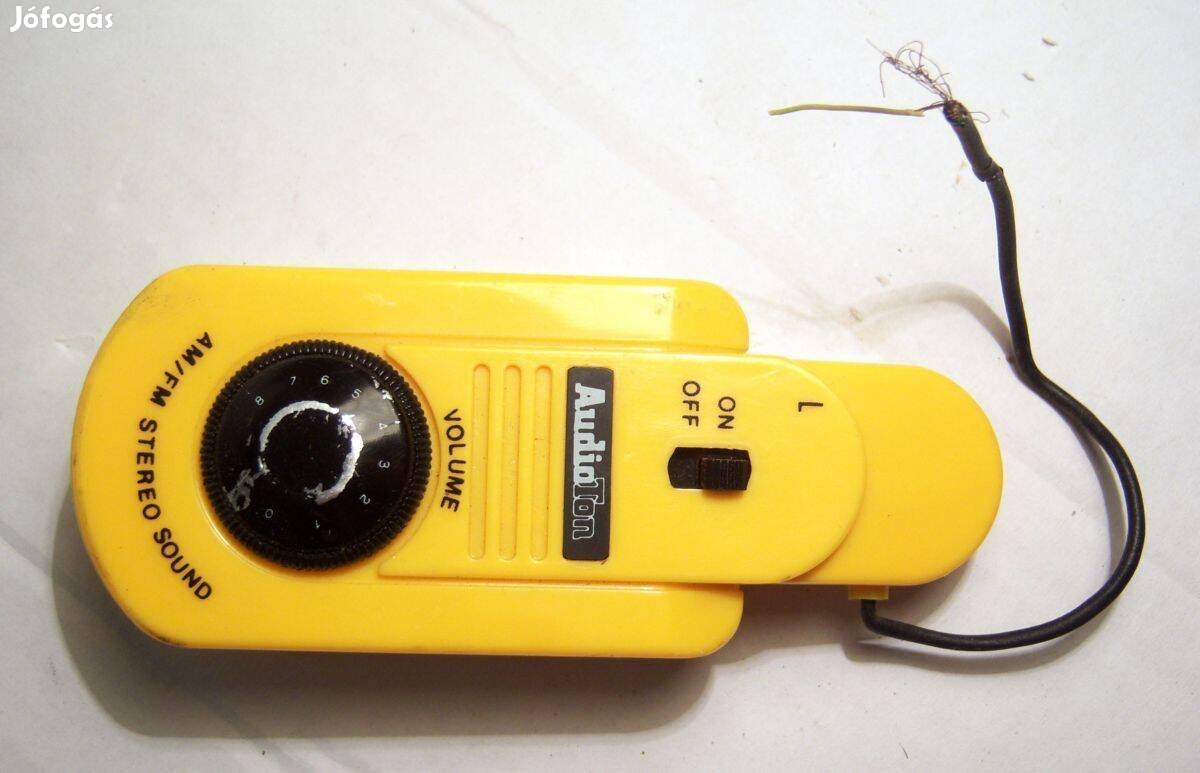 Audioton Rádiós Fejhallgató (kb.1992) sérült, hiányos, teszteletlen