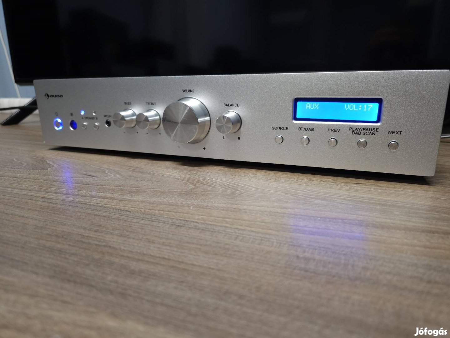 Auna AMP-CD608 DAB. Bluetooth, Optikai bemenet.