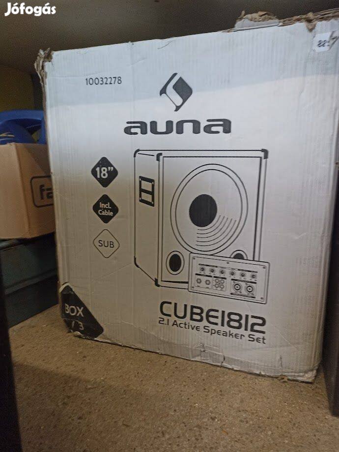 Auna Cube 1812, 2.1 aktív PA hangrendszer