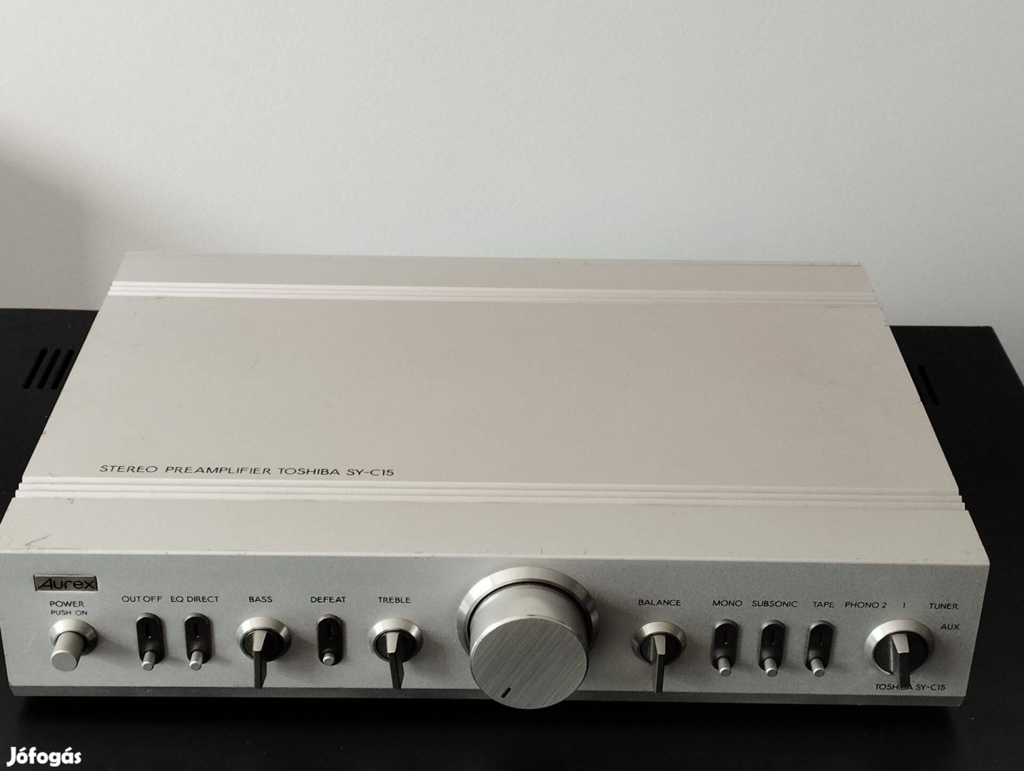 Aurex SY-C15 Pre Amplifier előerősítő, 2 pár RCA Lemezjátszóbemenettel