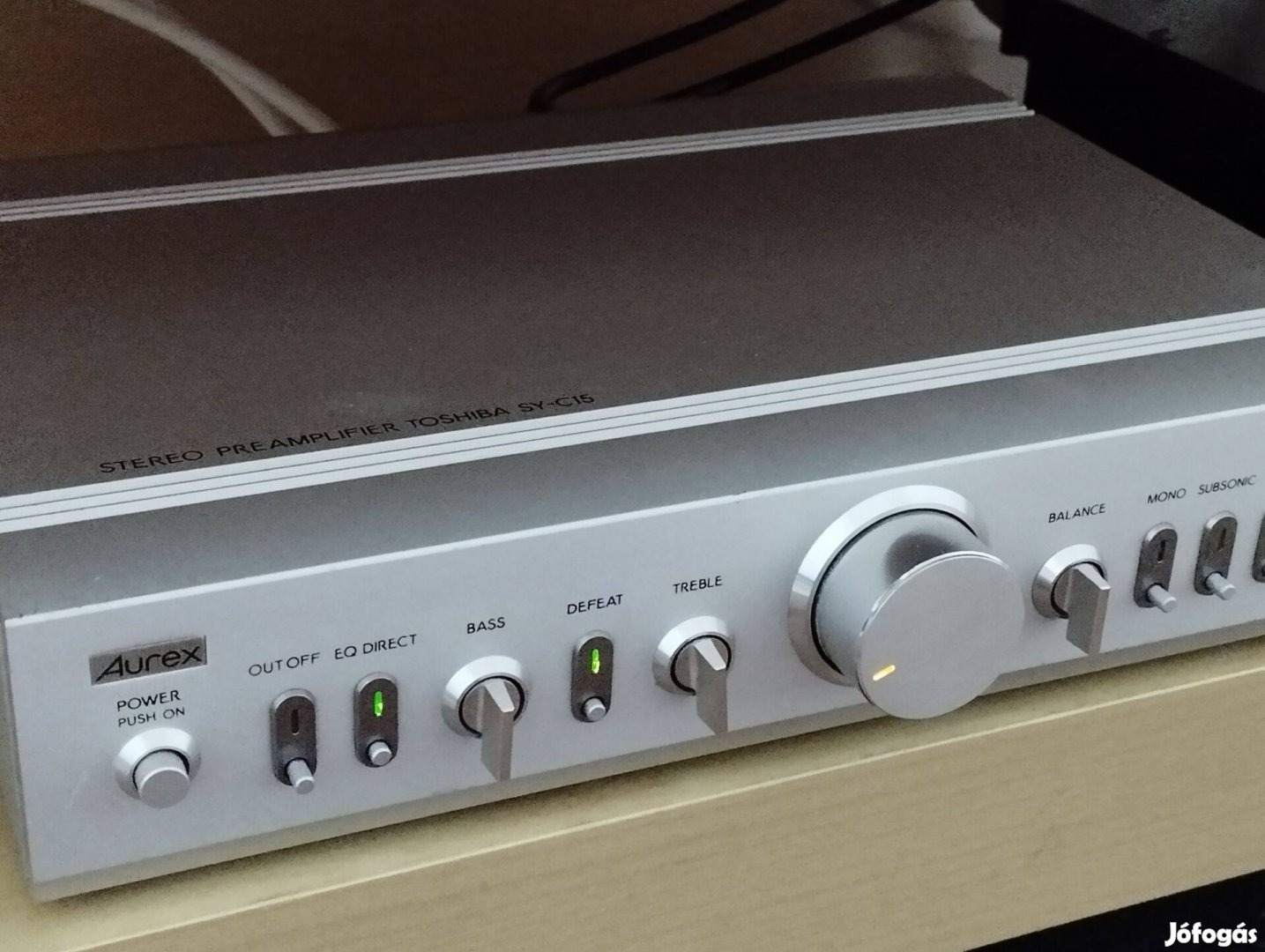 Aurex Toshiba SY-C15 Stereo Pre Amplifier - előerősítő, MM-MC Phono