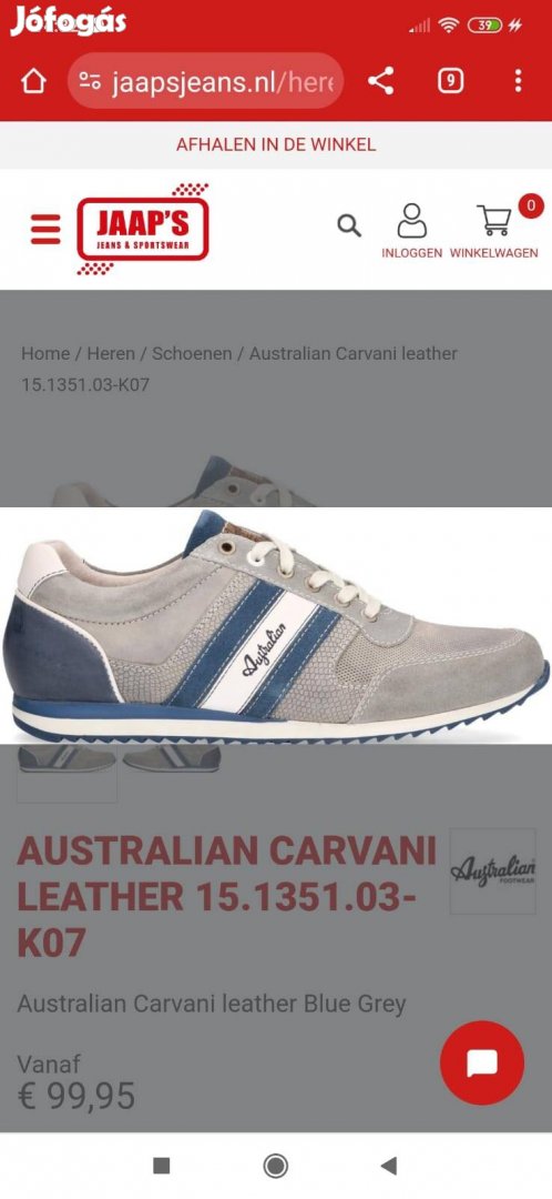 Australian Footwear extra nagy méretű Sneaker, több méret (48-50)