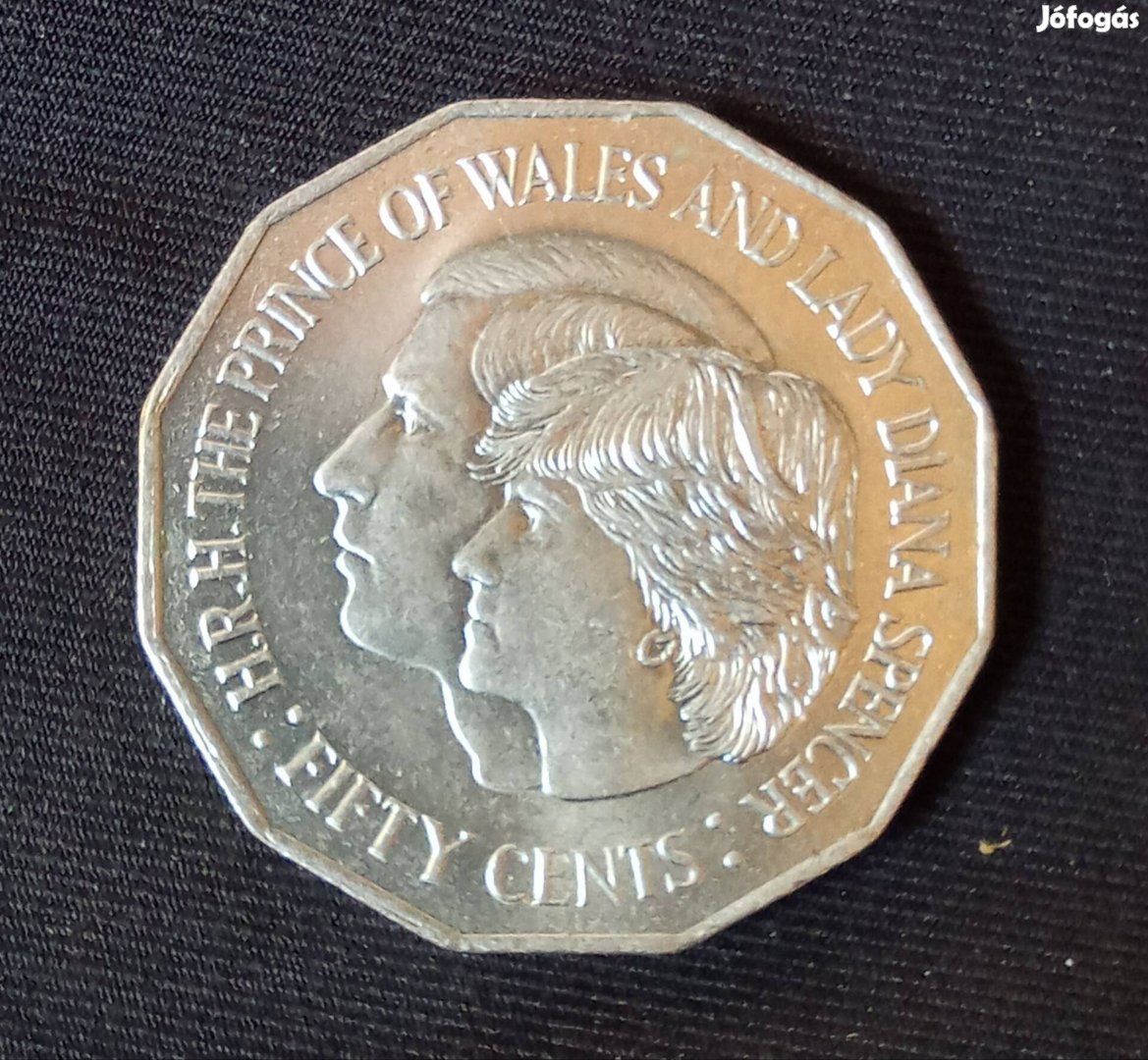 Ausztrál 50 cent 1981- The Prince of Wales...