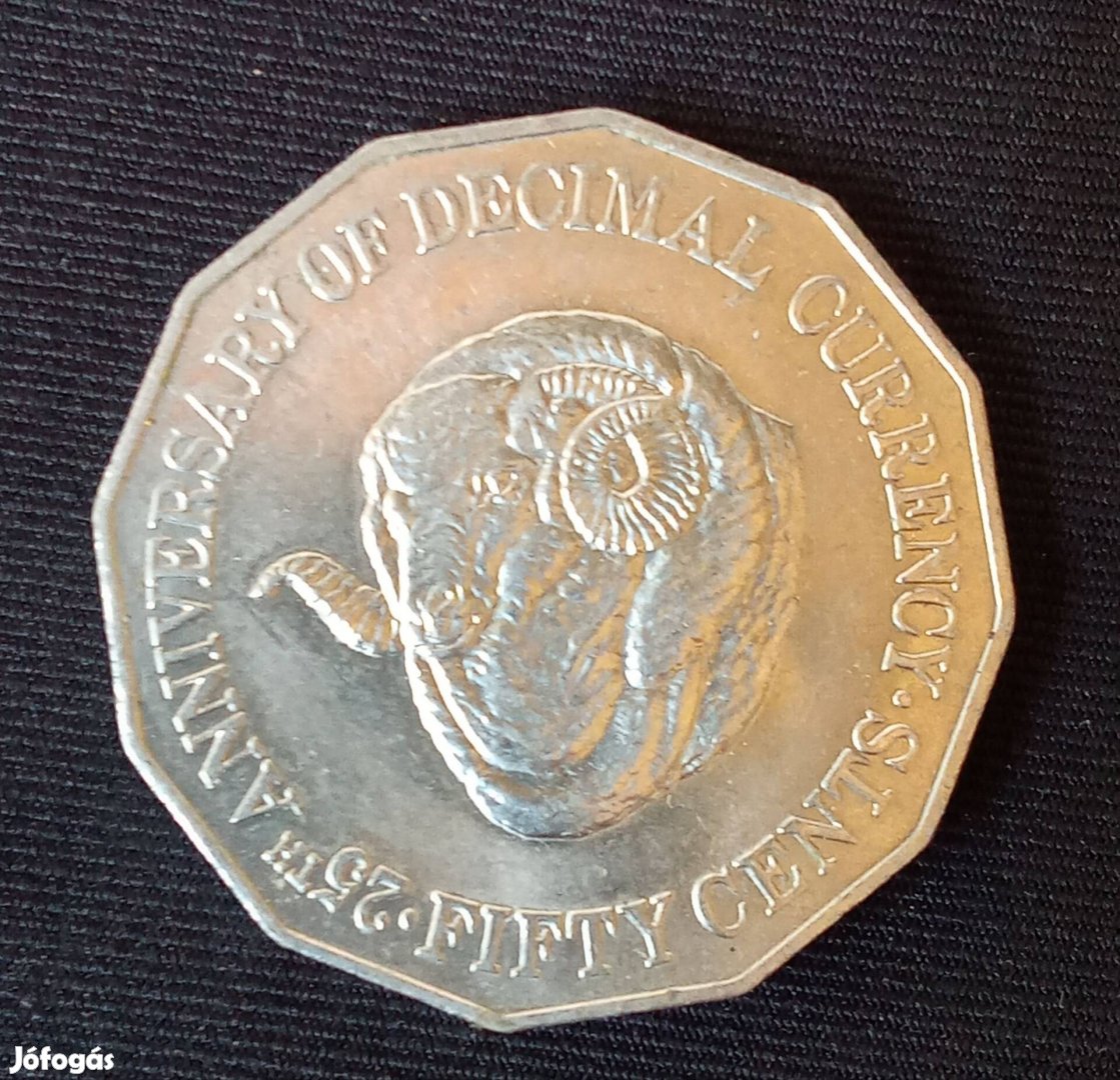 Ausztrál 50 cent A decimális valuta 1991