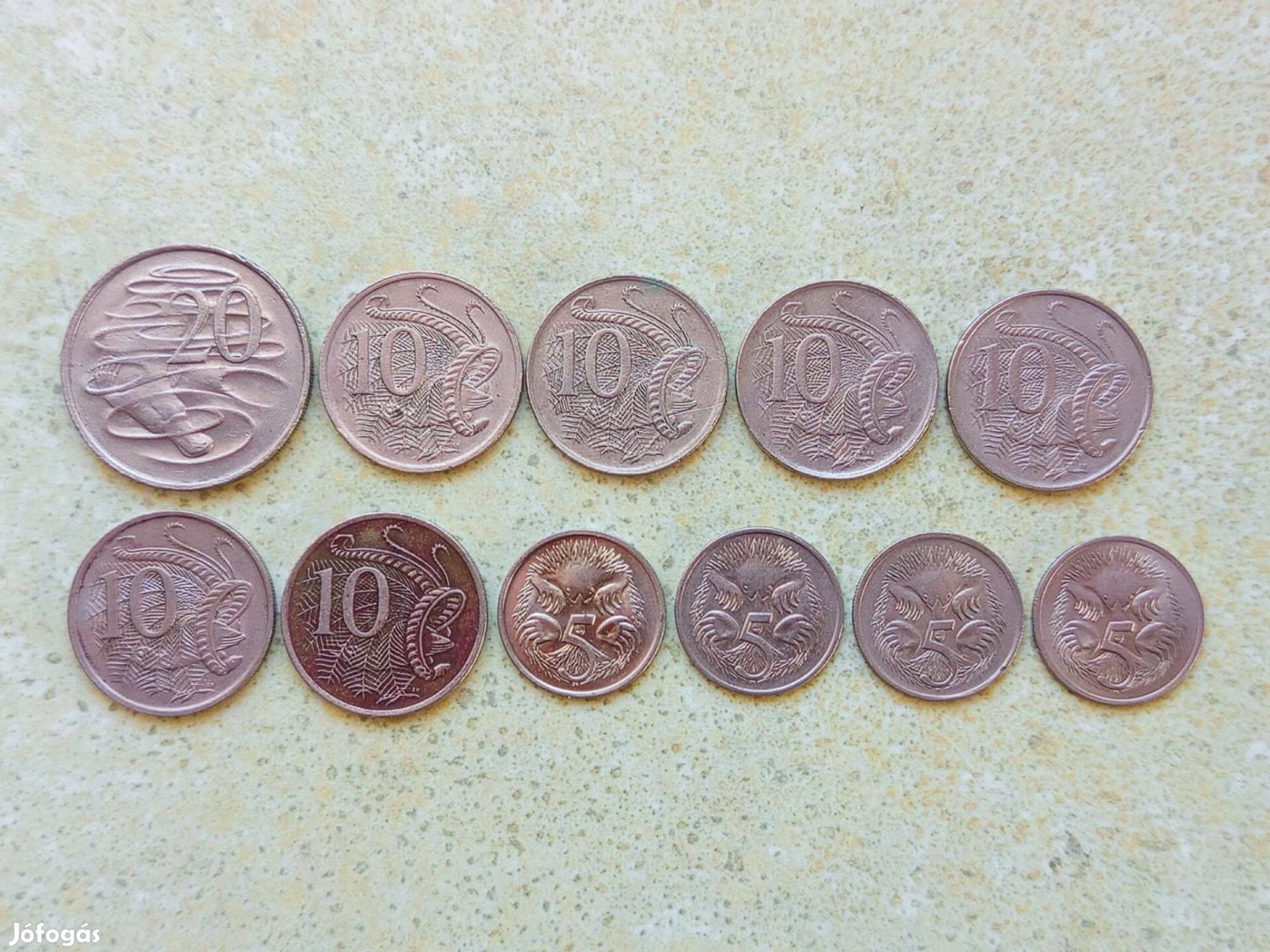 Ausztrália 11 db Különböző Érme 5 10 20 Cents 1966-1984