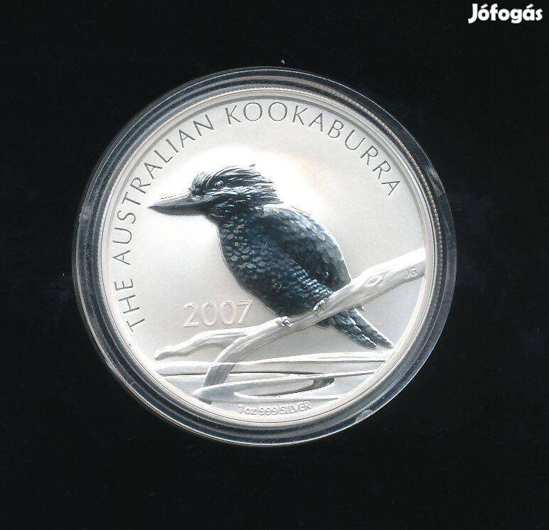 Ausztrália 1 uncia ezüst 2007, Kookaburra