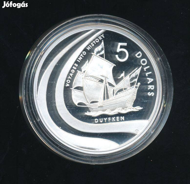 Ausztrália 5 dolláros 2002-es ezüst érme, HMS Duyfken